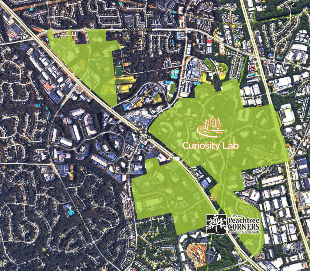 Map showing Technology Park