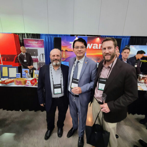 Seth Yurman, Guy Tessler, and Elliot Wang, Director General of the Taipei Economic and Cultural Office in Atlanta.